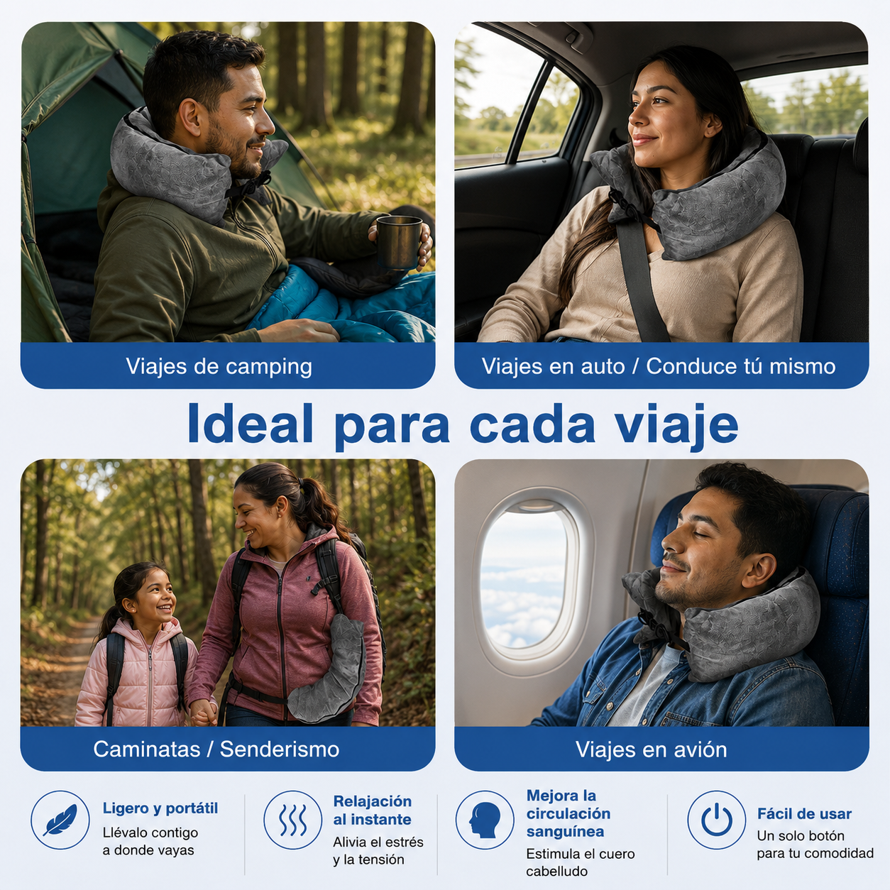 Almohada de viaje rellenable con ropa – organizador portátil de equipaje